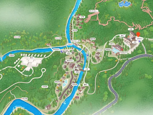 三河结合景区手绘地图智慧导览和720全景技术，可以让景区更加“动”起来，为游客提供更加身临其境的导览体验。
